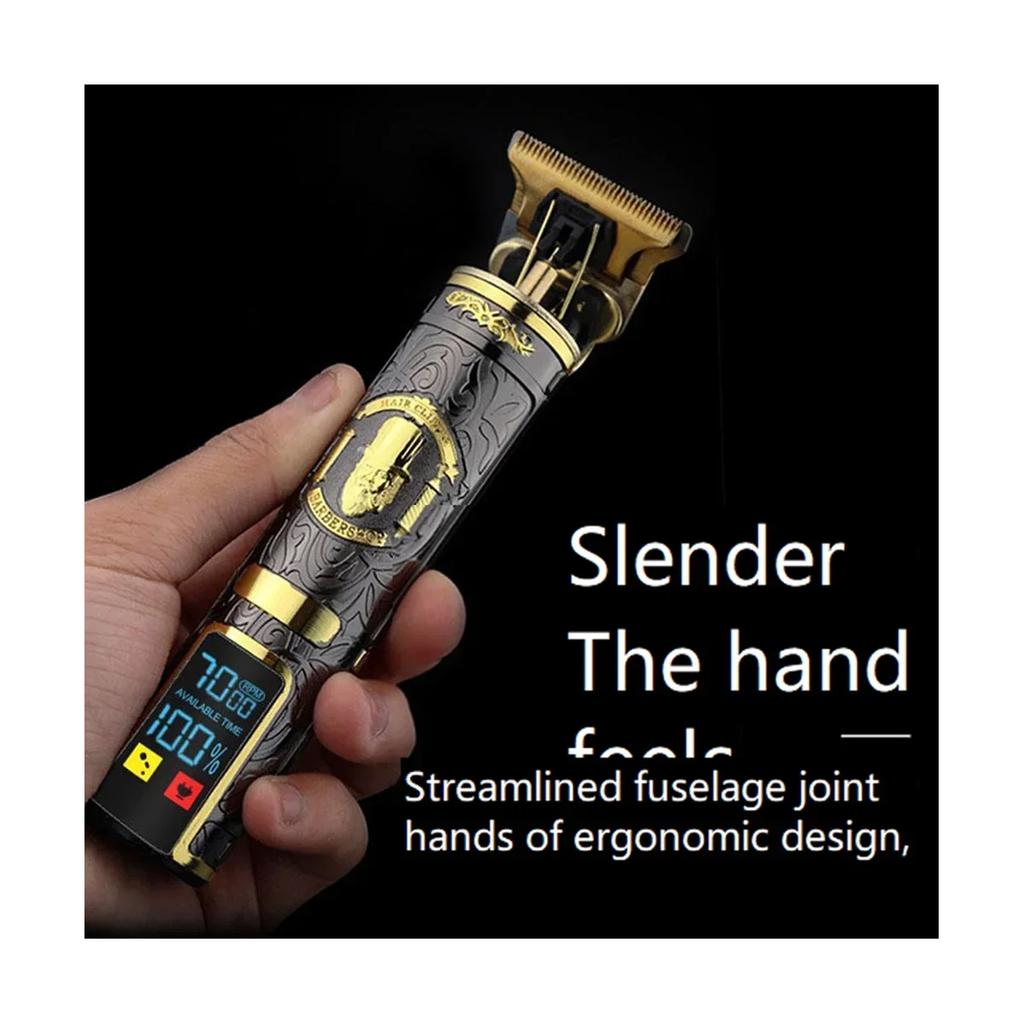 1-5Pack Vintage T9 Electric Cordless Hair Cutting Machine Professional Hair Barber Trimmer For Men Clipper Shaver Beard Lighter