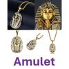 Ancient Egyptian Symbol Pharaoh Protection Amulet Talisman Pendant Necklace Rhinestone Men Women Stainless Steel Chains Jewelry Gifts