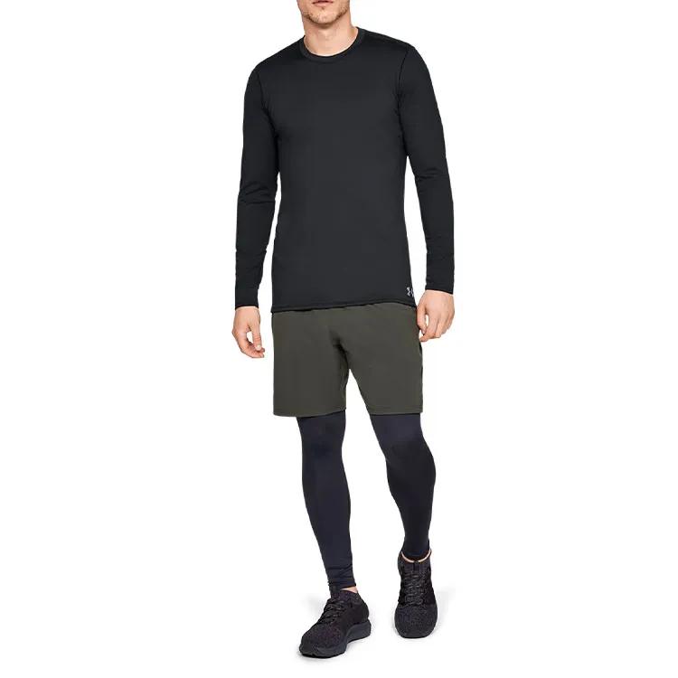 Under Armour Straight Fit Long Sleeved T Shirt Men's Black (Unisex) T-Shirts 1332491 001