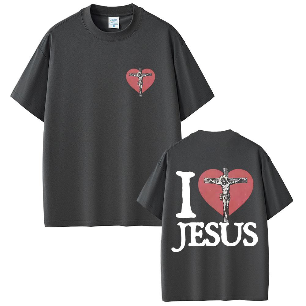 I Love Jesus Christ Religious Compassion Tshirt Forgive Their Father Tshirt Summer Mens Womens Casual Oversized Tshirt Y2K