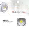 COB LED Round Night Light Wireless Touch Cabinet Lights Battery Powered Wardrobe Lamp For Stair Hallway Closet Bedroom Lighting