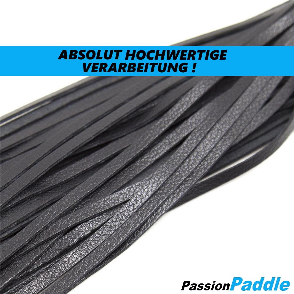 PassionPaddle Flogger Erotic SM Leather Whip Suede Sex Toy Cosplay