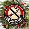 Vintage No Smoking Metal Poster, Wall Decor for Bar