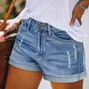 Women  Baggy Wide Leg Denim Shorts Casual Jean Shorts
