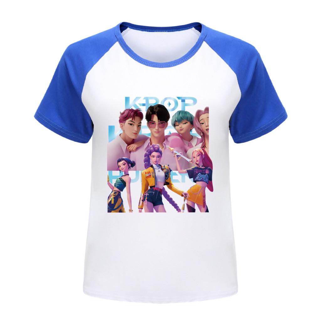 5056 Barn Flickor Sajaboys Rumi Zoey Mira Tryck Raglan Kortärmad T-shirt