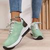 Women's Sport Shoes - Versatile Large Size Platform Heel Thick Sole Casual Shoes