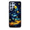 Starry Night Van Gogh Art Case for Samsung Galaxy S23 S21 S20 FE S24 S22 Ultra S10 S10e S9 Plus Soft Black TPU Phone Cover