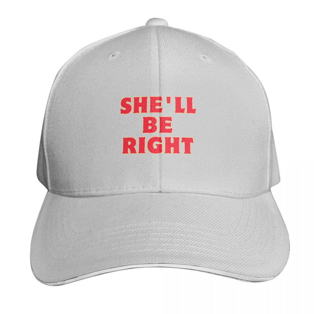 Shell Be Right Aussie Slang Baseball Cap Hats On Offer Hood Summer Hat Unisexs Big Size Hat Womens Beach Unisexs