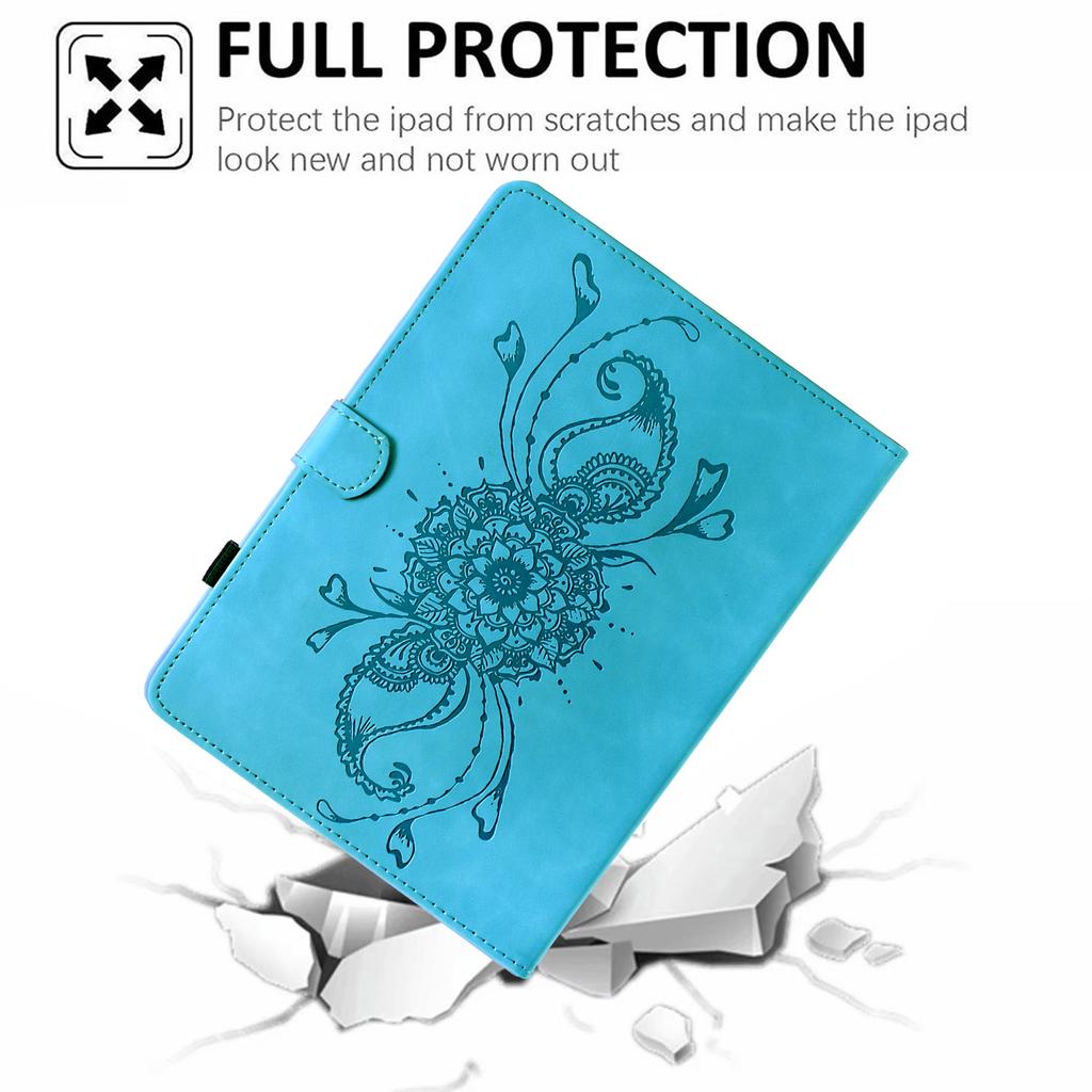 For Amazon Kindle Fire Max 11 2023 Case Mandala Imprinted Leather Tablet Cover with Card Slots