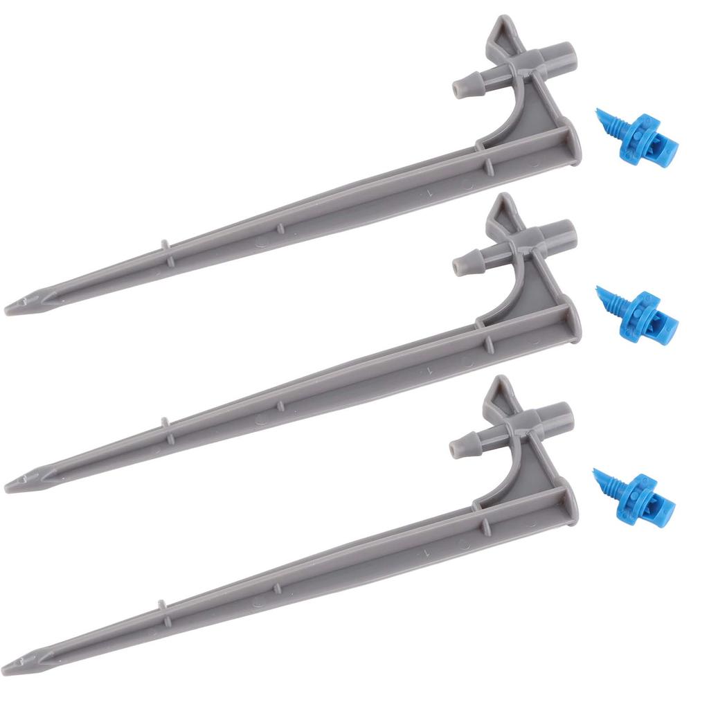 20 Stück/Beutel Bewässerungstropfer mit Erdspieß Fruchbaum Tropfbewässerung Emitter für Gartenarbeit90