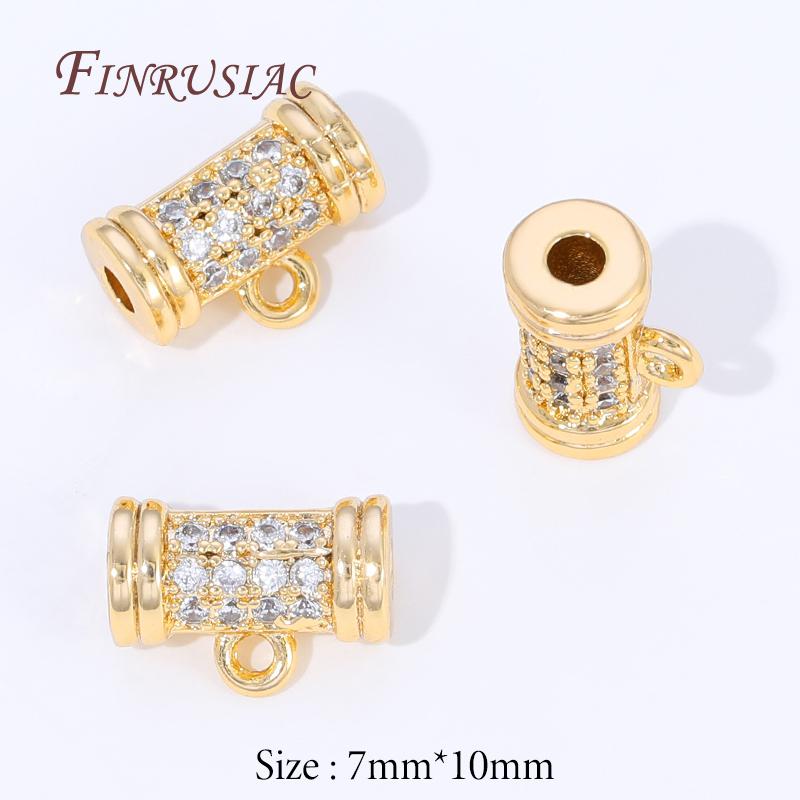 2 Pcs 18K Gold Plated Bails For Pendants,Bale Pendant Holder For Jewelry Accessories,Bead Separator,Jewelry Bail,Necklace Bails