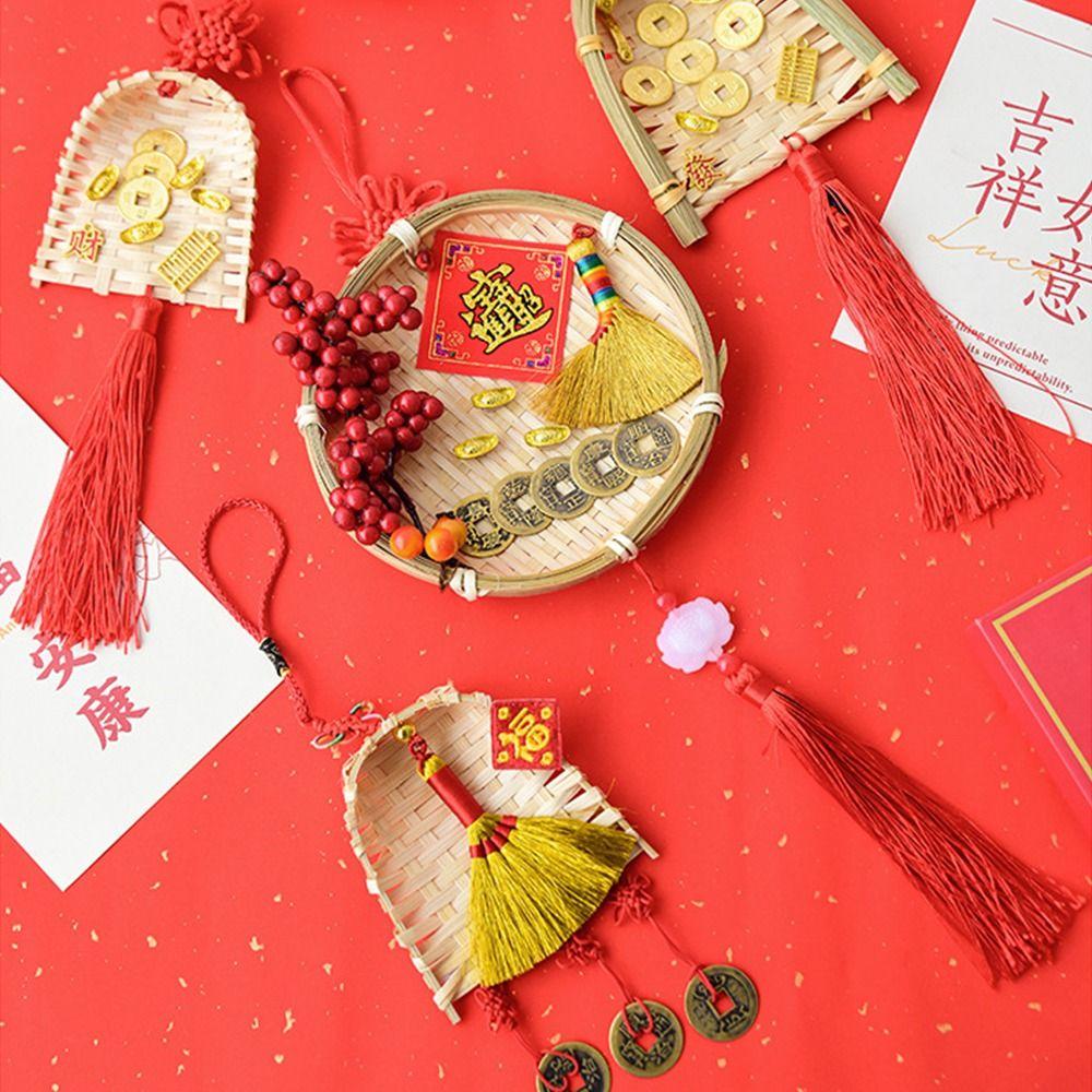 Red Chinese Traditional Decoration Tassel Spring Festival Ornament  Gift