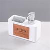 Kitchen Soap Dispenser Set with Sponge Caddys 2in1 Kitchen Soap Dispenser Set for Kitchen Sink,Bathroom Kitchen Gadgets