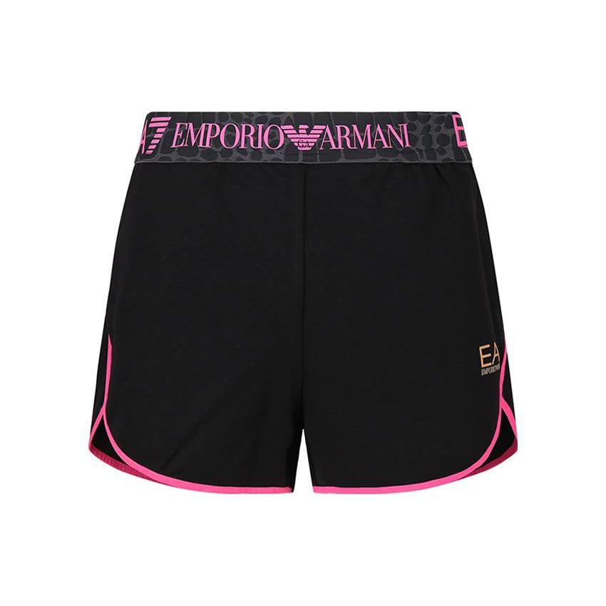 

Emporio Armani Ss23 Ea7 Series Logo Print Casual Shorts Women shorts Black 3RTS54-TJKWZ-1200 XL