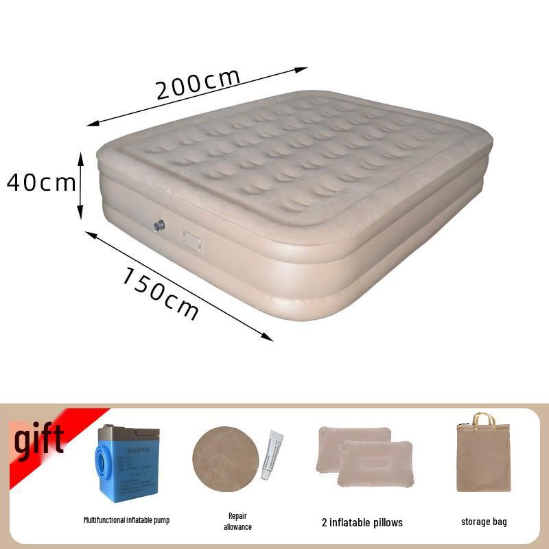Portable Inflatable Camping Mattress - Folding Air Cushion Bed for Tent & Home Use