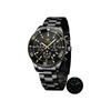 OLEVS Men's Quartz Chronograph Watch Stainless Steel Waterproof Black Date Display