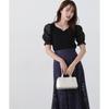Proportion Body Dressing Sheer Gathered Sleeve Knit White Women's Sweater,