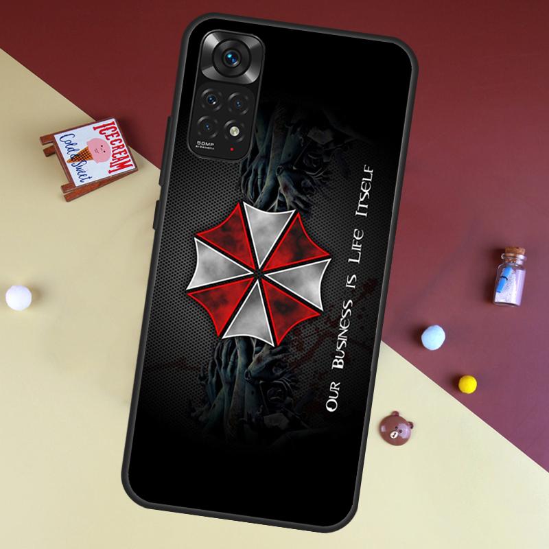 Umbrella Corporation Case For Redmi Note 11 Pro Redmi Note 10 Pro 9 8 12 9S 10S 11S Redmi 10 9 9A 9C 10C Coque