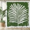 Modern Minimalist Art Leaves Pattern Shower Curtain Bath Curtain Plant Printed Bathroom Curtains For Home Decoration Curtain