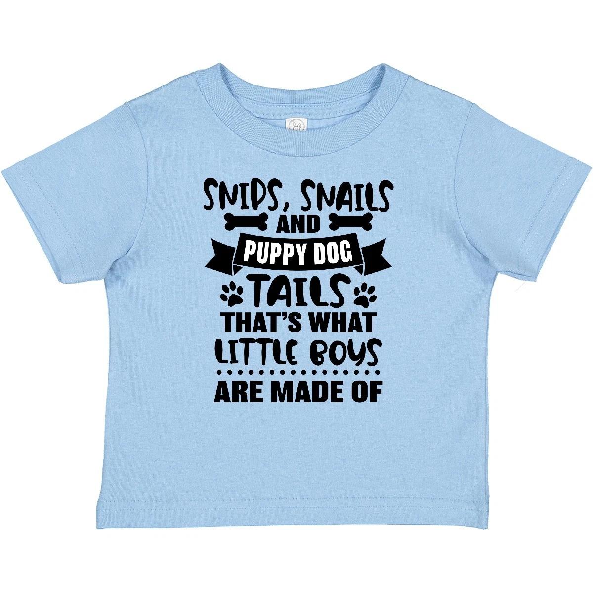 

Inktastic Snips Snails And Puppy Dog Tails That s What Little Boys Baby kids boys T-Shirt 110
