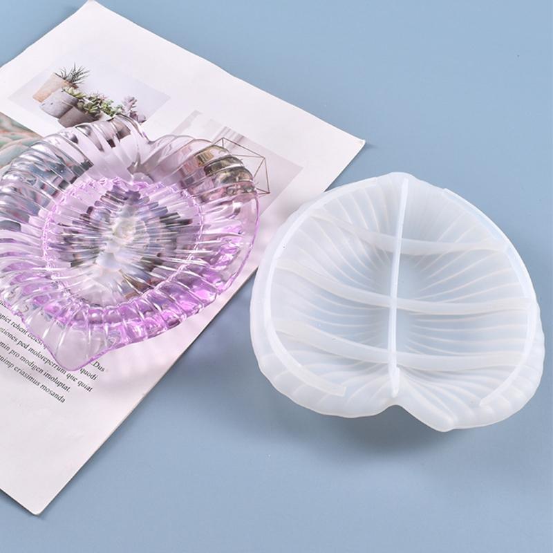 Leaf Ashtray Tray Silicone Molds Ashtray Trinket Container Resin Epoxy Casting Mould DIY Tray Crafts for Storage Plate