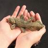 Fish Figurines Gold Metal Animal Figurine Statue Feng Shui Sculptures Toy Decorative Collectible Home Office Decors
