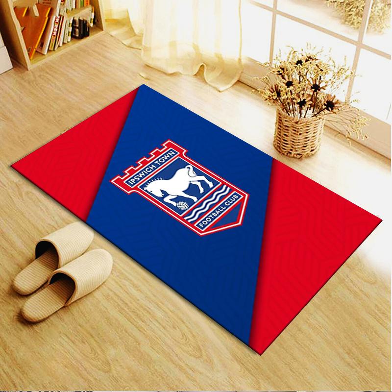 Ipswich Town FC Teppich für Wohnzimmer Schlafzimmer Zuhause Sofadekoration, Kinder Spielteppich rutschfest