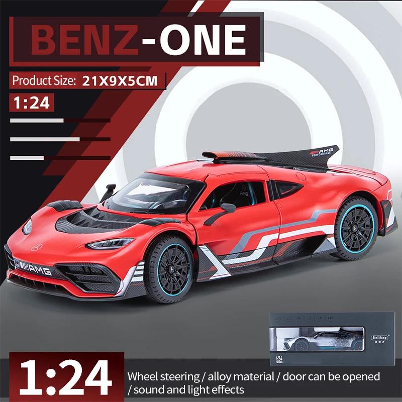 1/24 Mercedes-benz One Alloy Car Model Car Children's Toy Car Open Gift Ornaments Metal Sound And Light Simulation Collectibles