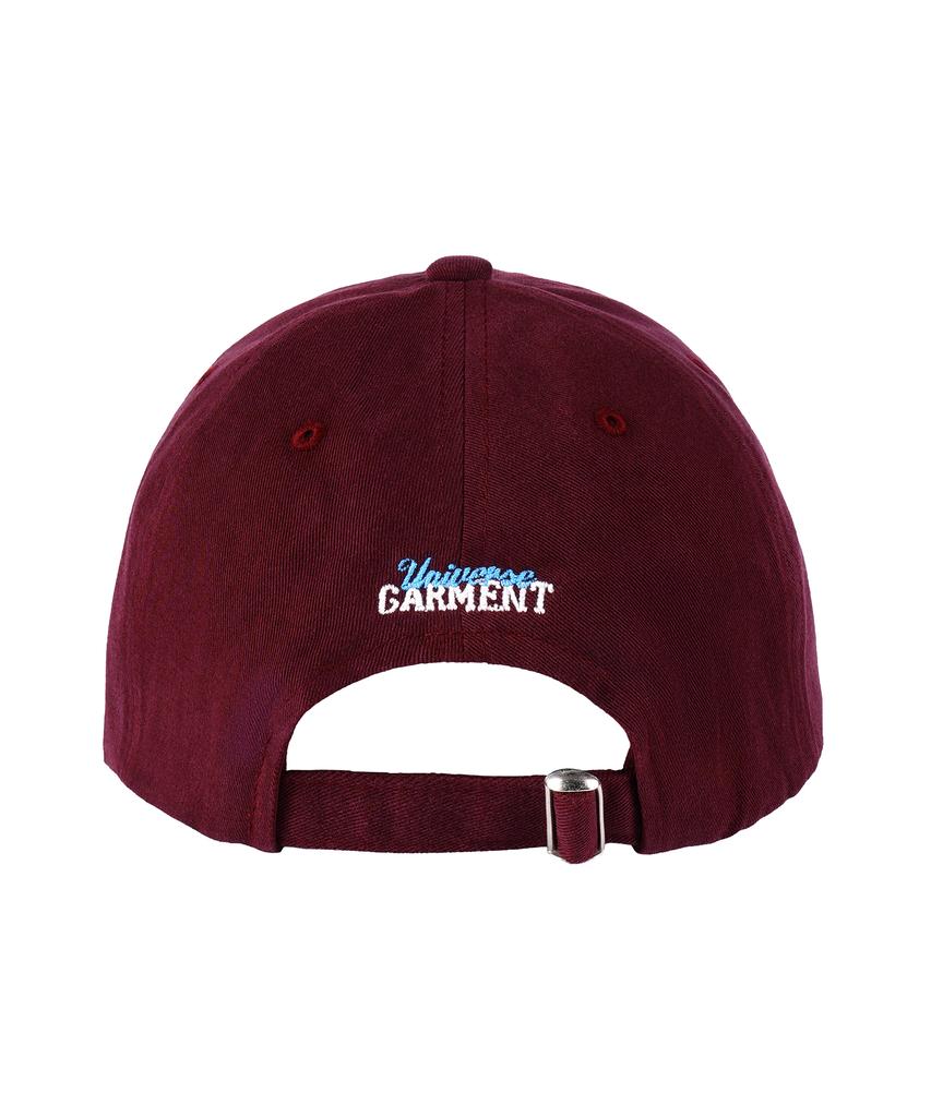 Yunibeoseugameonteu Essential Logo Ball Cap_Burgundy