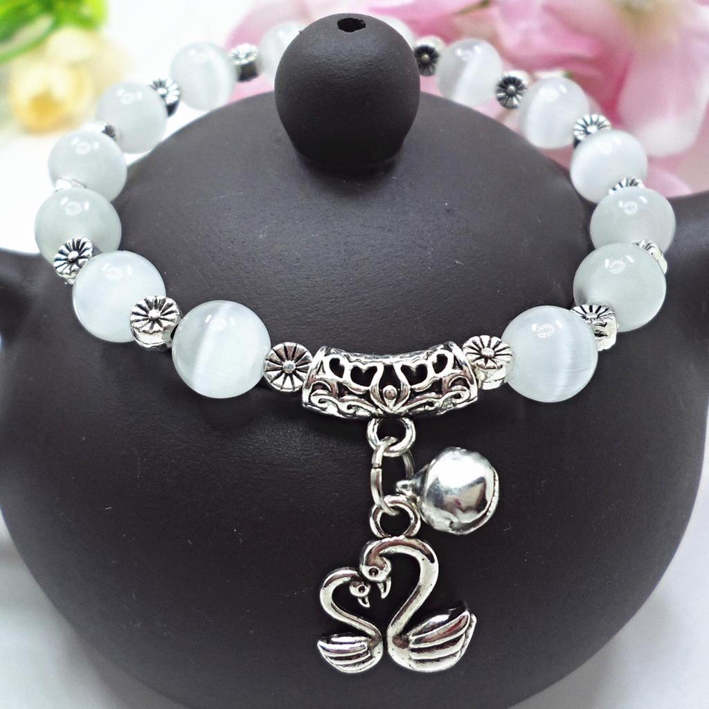 Red Agate Crystal Beaded Bracelet for Women - Handcrafted Couple Jewelry