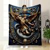 Archangel Michael Dragon Blanket Bedroom Blanket for Livingroom Couch Lunch Break Soft Throw for Friend's Festival Gift