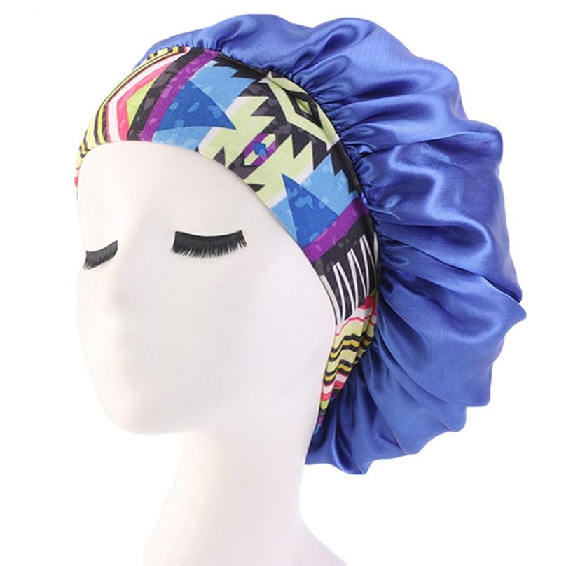 Reusable Bathroom Supplies Shower Caps Waterproof Satin Hair Cap Thicken Head Cover