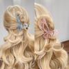 Winter Jelly Bow Hair Clip - Large Shark Clip for Women's Updos