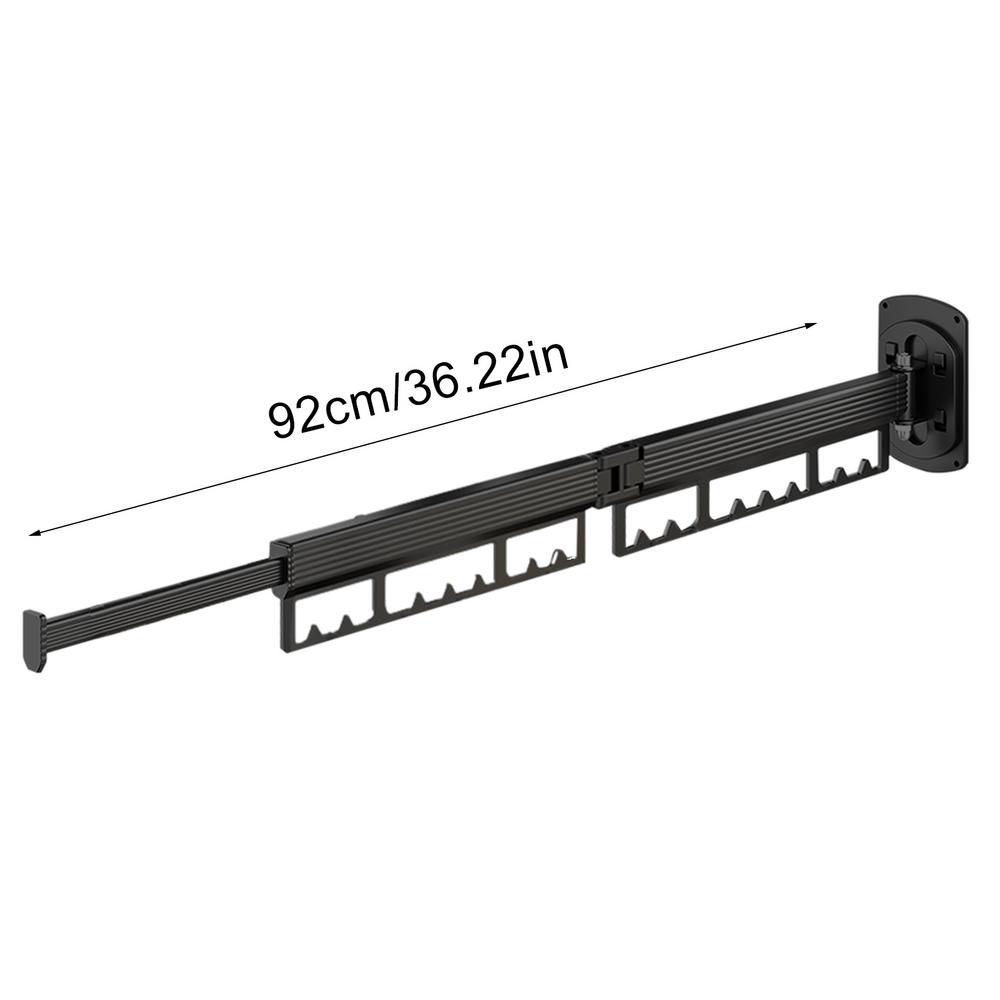 Clothes Drying Rack  Aluminum Alloy Folding Drying Rack Wall-mounted Collapsible Drying Rack Space Saver Clothes Dryer