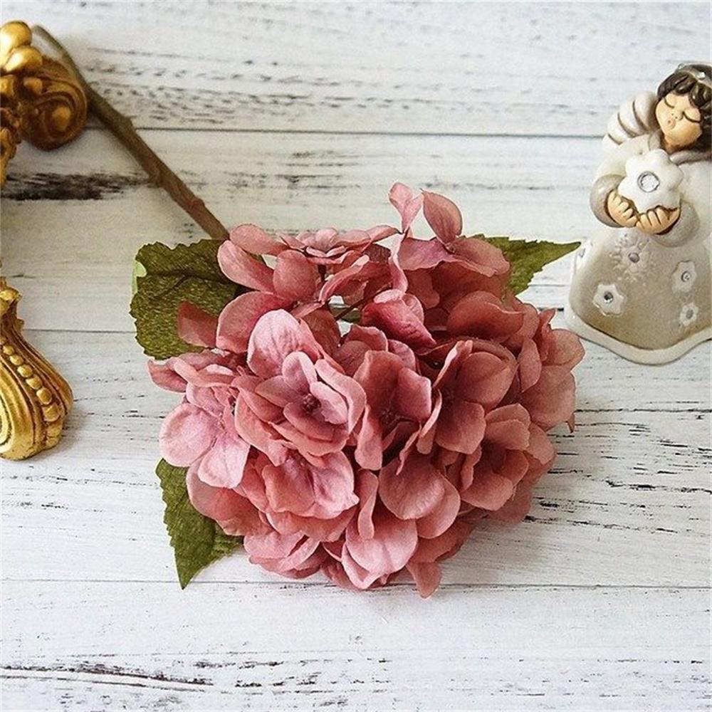 1/2PCS Silk Hydrangea Bouquet Artificial Flowers for Home Vase Centerpieces Bridal Bouquet Wedding Decor