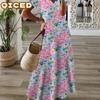 Fashion Summer Spring Short Sleeve V-Neck Casual Dresses