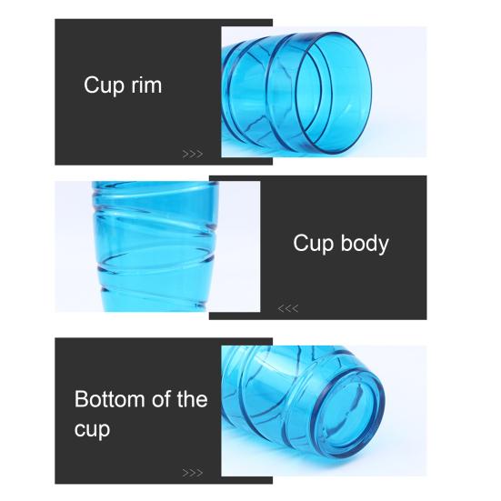 4Pcs Plastic Tumblers Set Reusable Tumbler Glasses with Swirl Design Stackable Water Cups for Garden Picnics Camping BBQs Parties