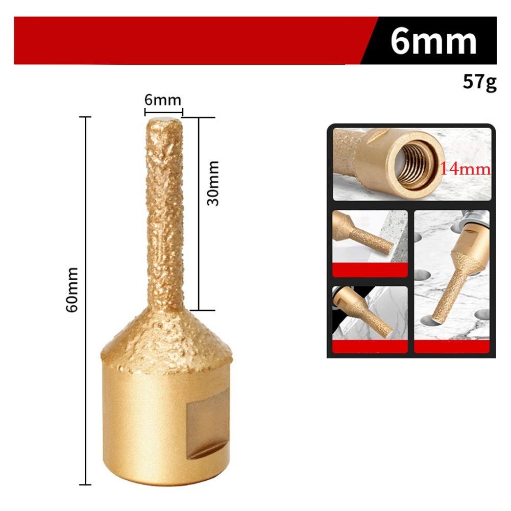 For Tile Installation 6-16mm Angle Grinder Bit Marble Drilling Tool Quick Drilling Performance Multiple Size Options