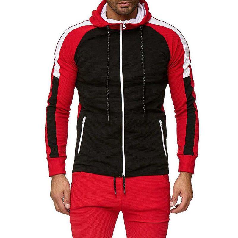 Mens Jogging Tracksuit Hoodie Coat Jacket Trousers Pants Sports Sweat Suit Set