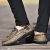 Men's Casual Shoes Leather Loafers Big Size Summer Walking Shoes for Male