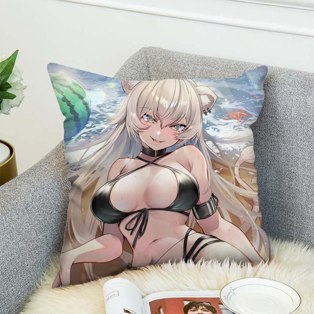 Anime S-Shishiro Botan Pillow Case For Car Sofa Decorative Home Double-sided Print Plush Square Throw Pillow Cushion Cover
