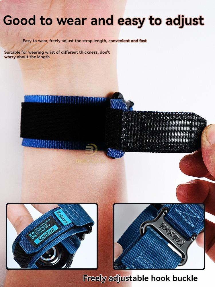 Replacement Nylon Canvas Strap for Casio G-Shock GMW-B5000 Metal Square Watch - Sporty Waterproof Adjustable Band Accessory