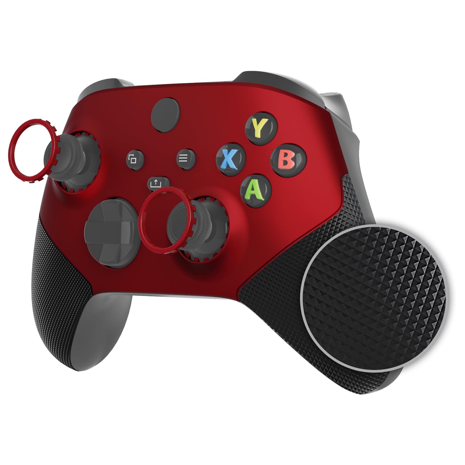 

eXtremeRate ASR Version Redesigned Shell for Xbox Core Wireless Rubberized Grips for Improved Friction Rings Custom Faceplates for Xbox Series X S