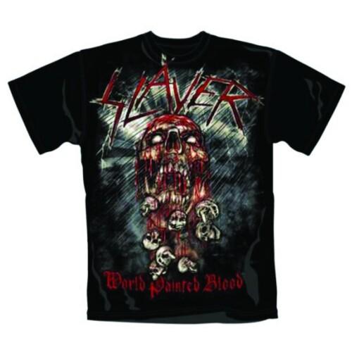 Slayer Unisex TShirt World Painted Blood Skull S