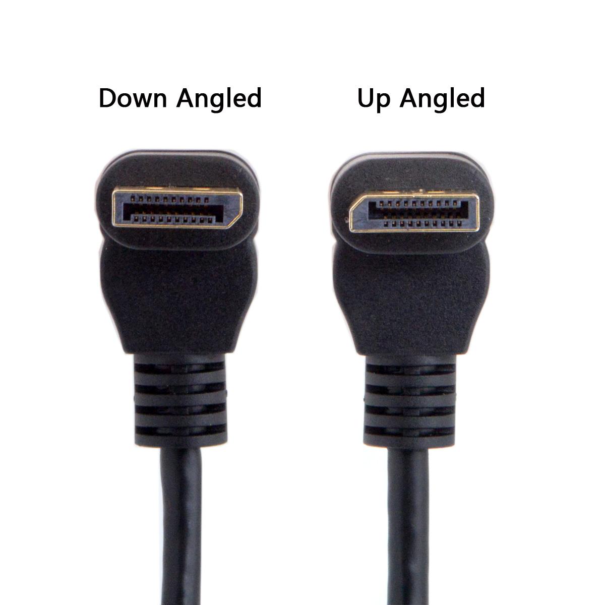 

0.3M CY DP-015-DN DisplayPort Male to Female 90 Degree Up Angled Extension Cable As Shown A