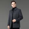 Winter Thickened Double-sided Woolen Cashmere Coat for Men, Medium-length, Middle-aged and Elderly Dad's Clothing, Warm Woolen Woolen Coat
