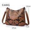 Genuine Retro Luxury Leather Crossbody Bag Women Shoulder Messenger Bags Printing Trendy Handbag Large Capacity Purse Sac A Main