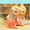 Soft And Cute Crown Mermaid Stuffed Toy Doll Great For Kids Birthday Celebrations