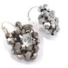Les Trésors De Lily [K1109] - Designer-Ohrringe 'Mineralia' grau