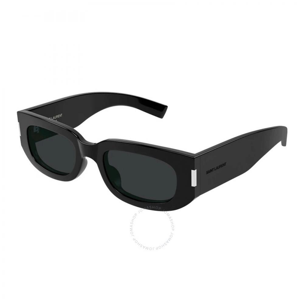 

Saint Laurent Dark Grey Oval Unisex Sunglasses Sl 697 001 51